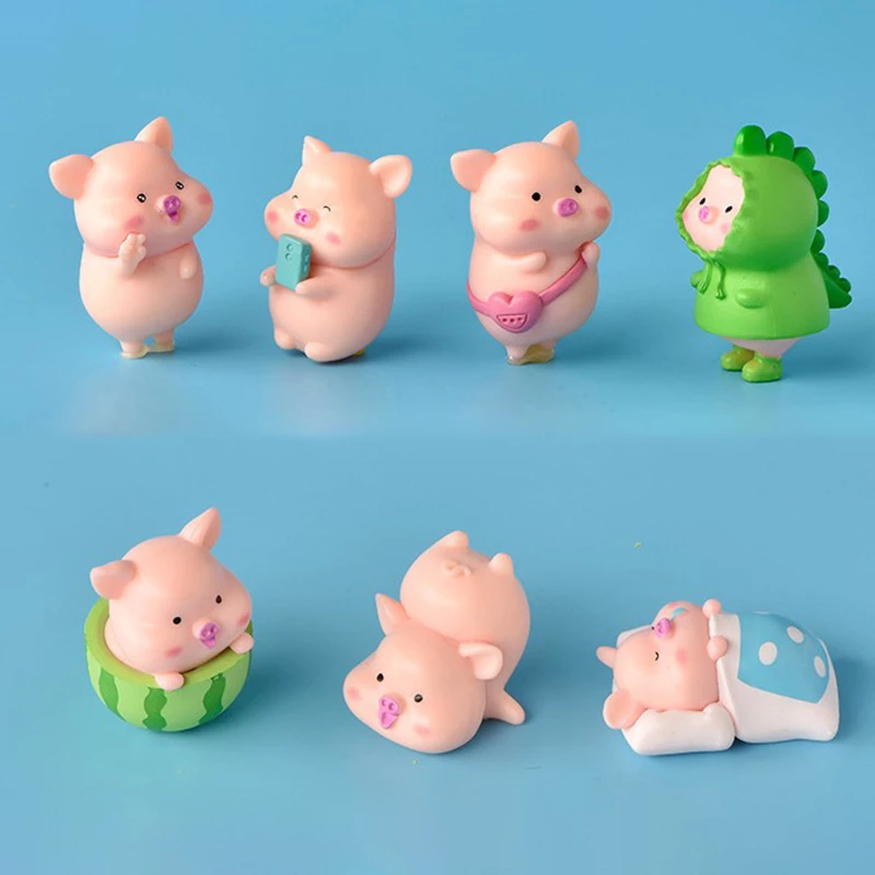 Miniature Pig Figurines