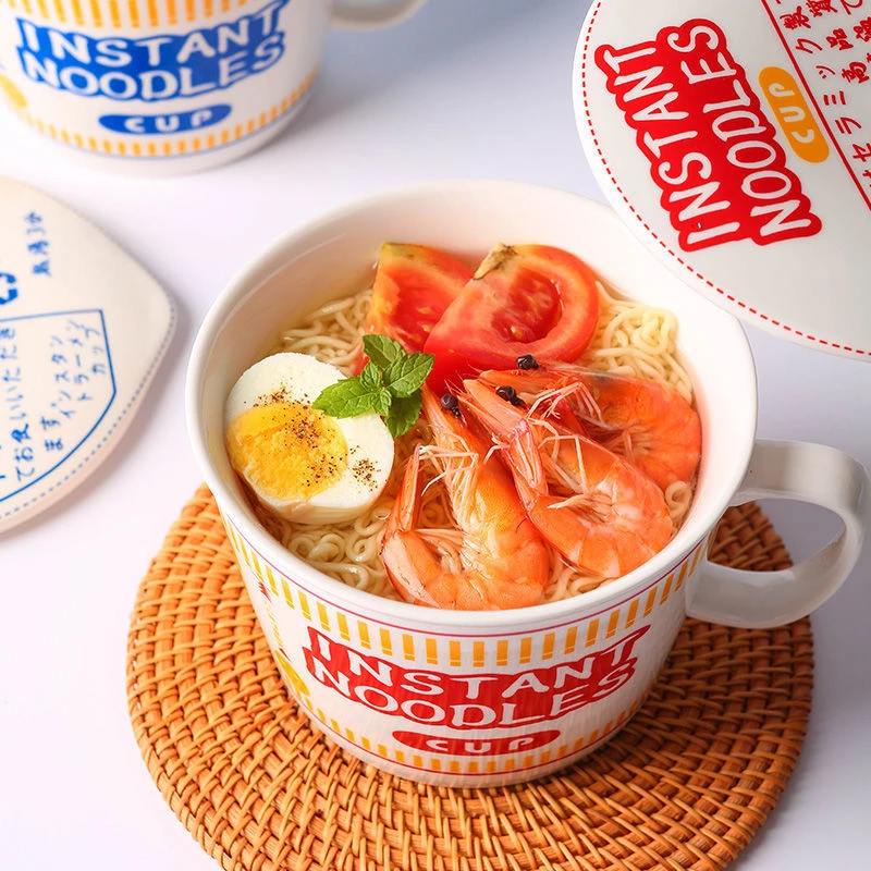 Instant Noodle Bowl With Cover